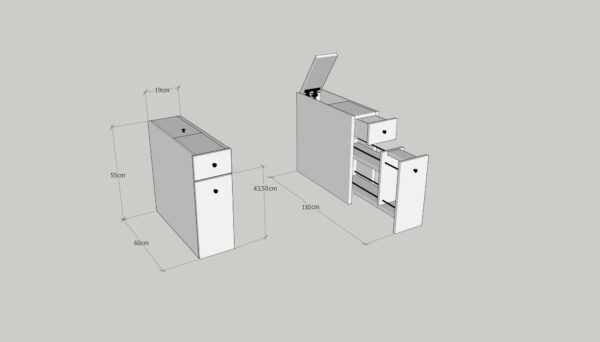 Komoda za kupatilo Elowen F30 - Image 7