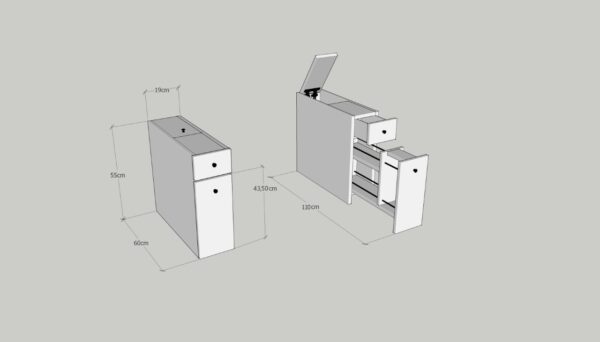 Komoda za kupatilo Tara F142 - Image 6