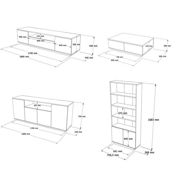 Set za dnevni boravak Borowex F91 - Image 11