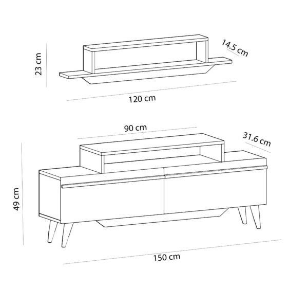 TV komoda Elysia F6 - Image 5