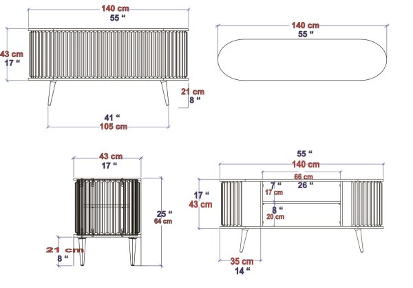 TV komoda Aiden F204 - Image 12