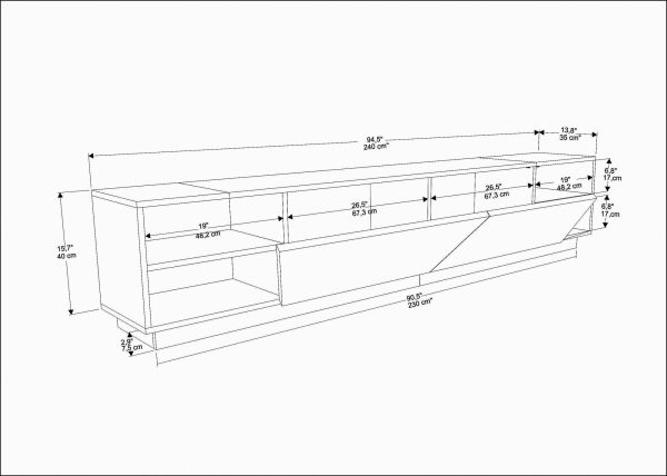 TV komoda Blake F206 - Image 6